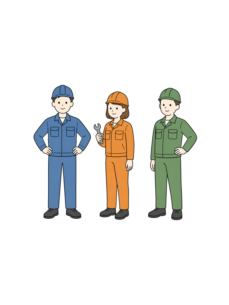 Construction worker team