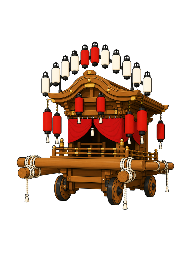 Danjiri three quarter view