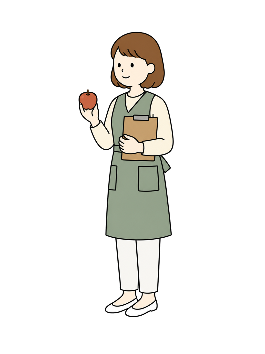 YURUNDO illustration: Female Dietitian Explaining Nutrition