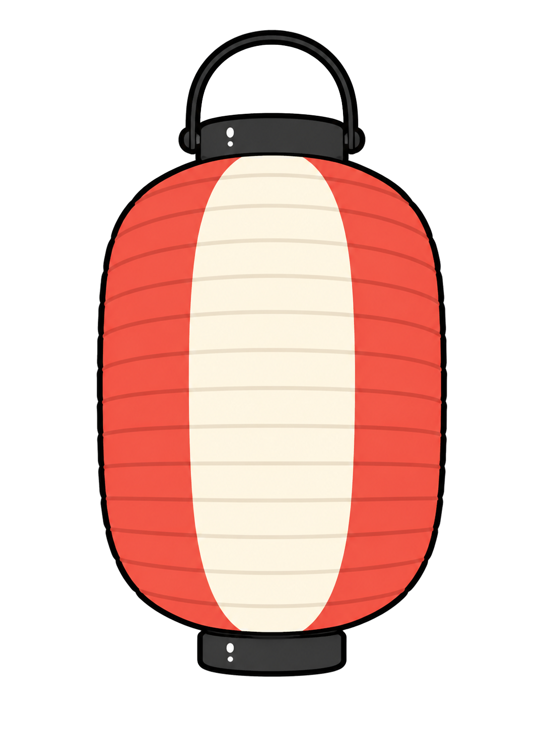 YURUNDO-style illustration of festival lantern.