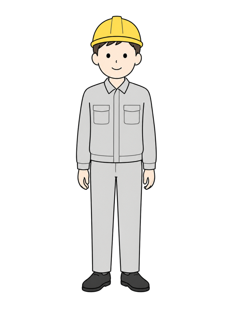 Male construction worker standing
