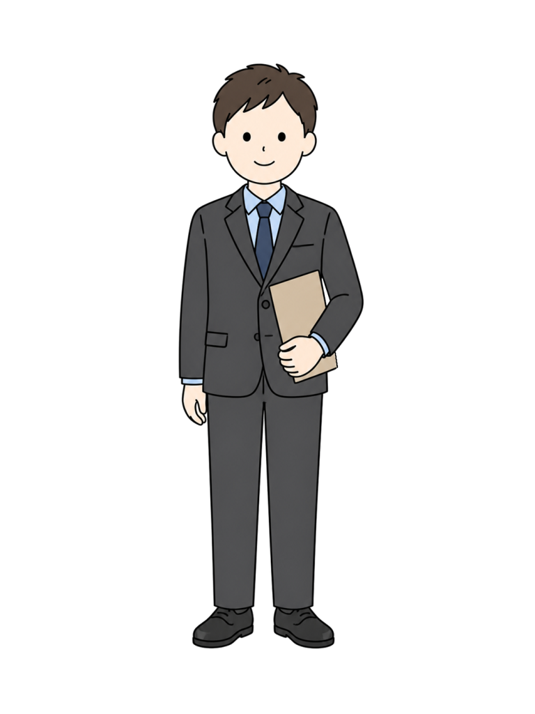 Male lawyer holding documents