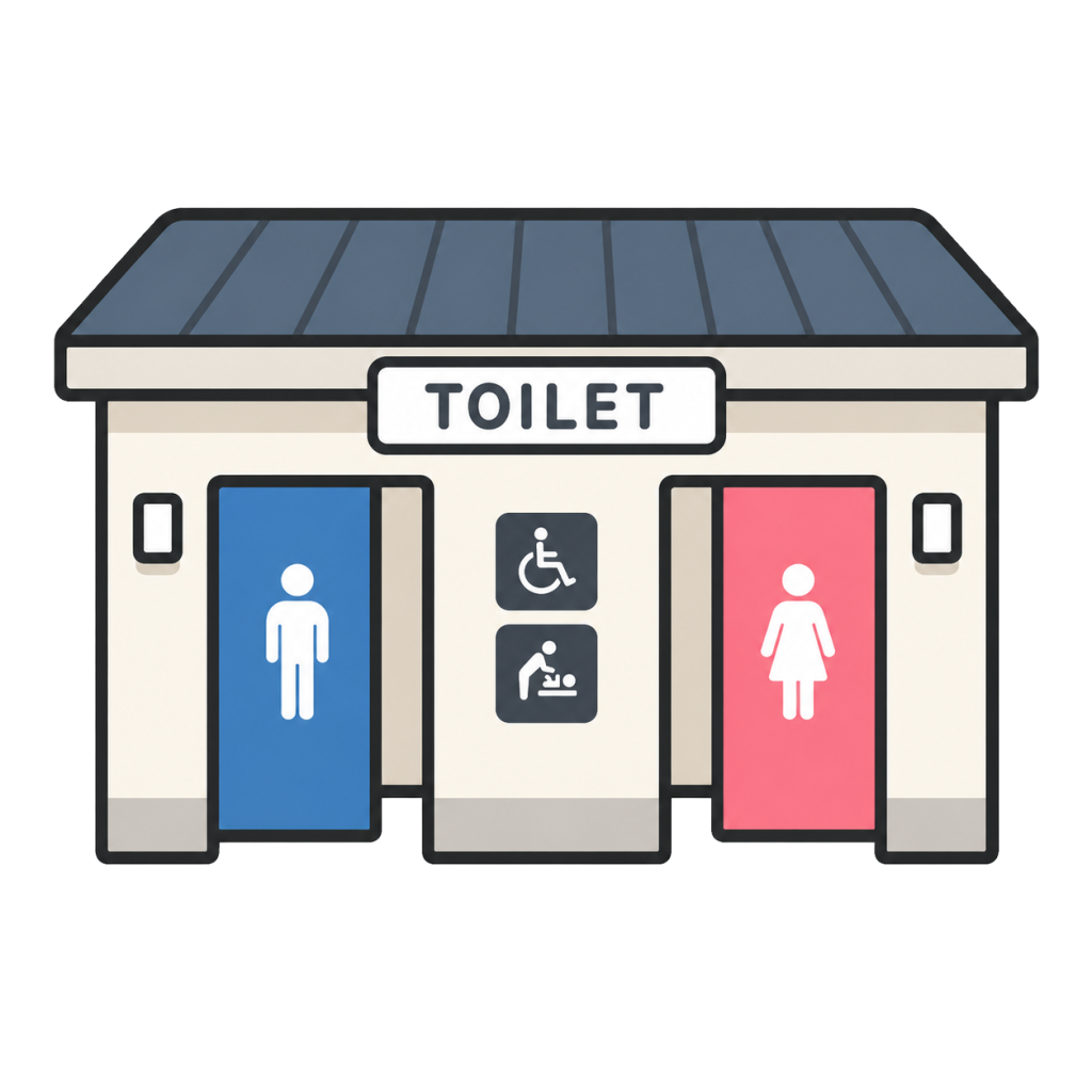 Public restroom building