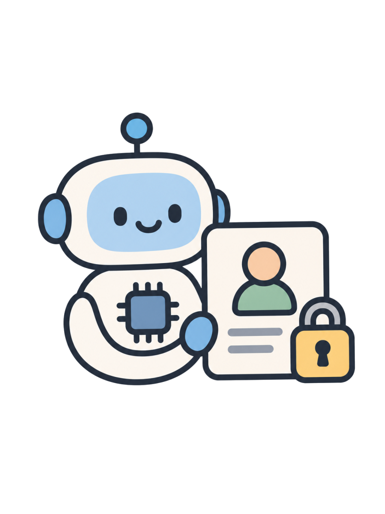 Ai and personal information icon