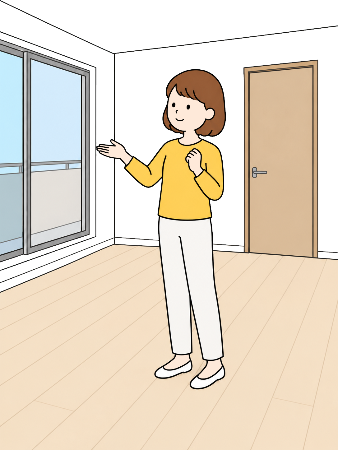 YURUNDO illustration: Apartment or House Viewing
