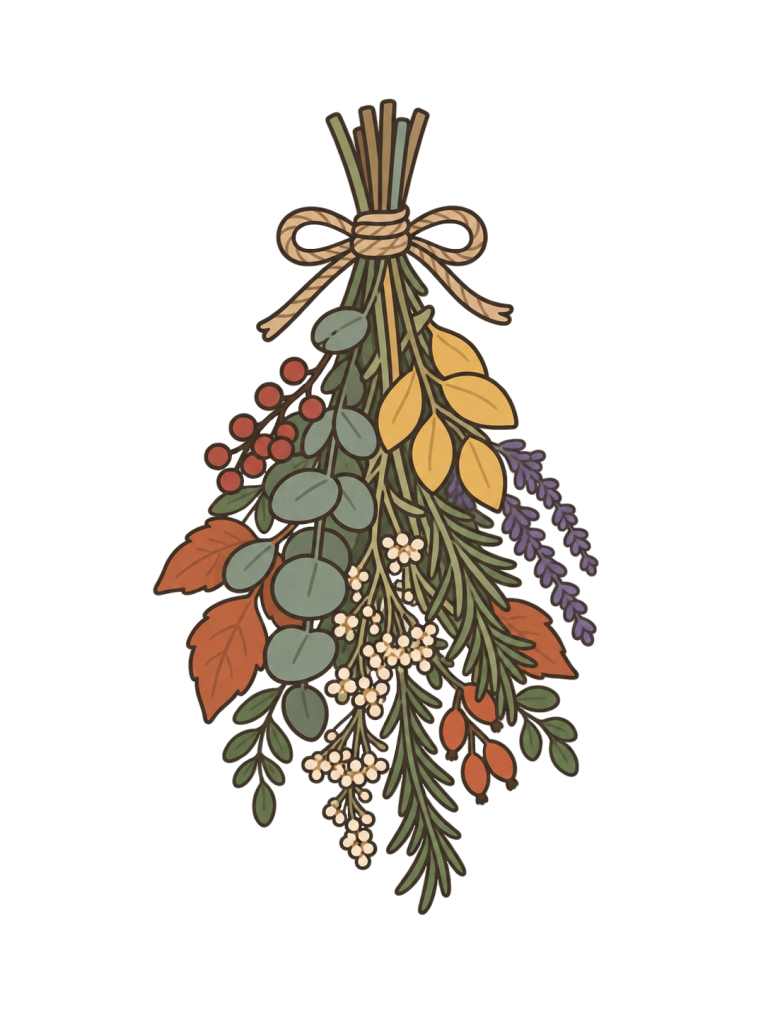 Autumn herb swag