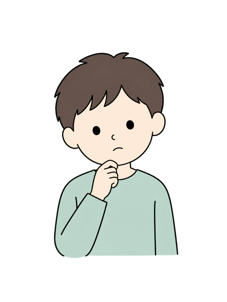 Boy with question