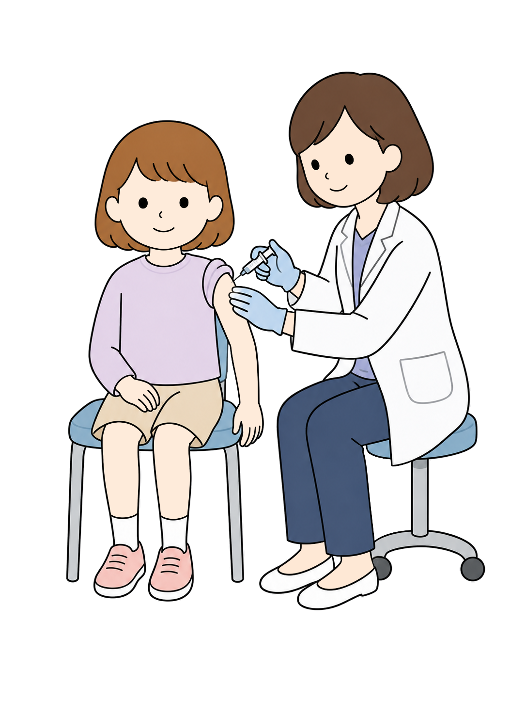 YURUNDO illustration: Child Receiving an Injection