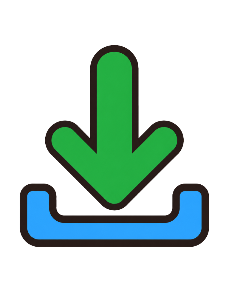 Download to tray icon