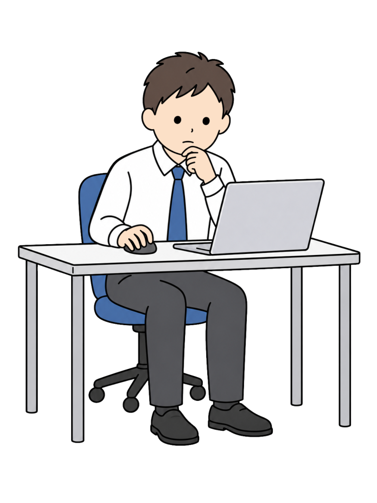Employee checking a link destination