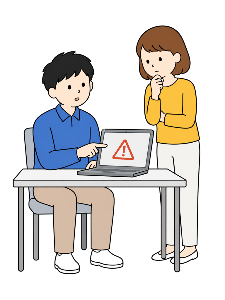 Employee reporting a security incident