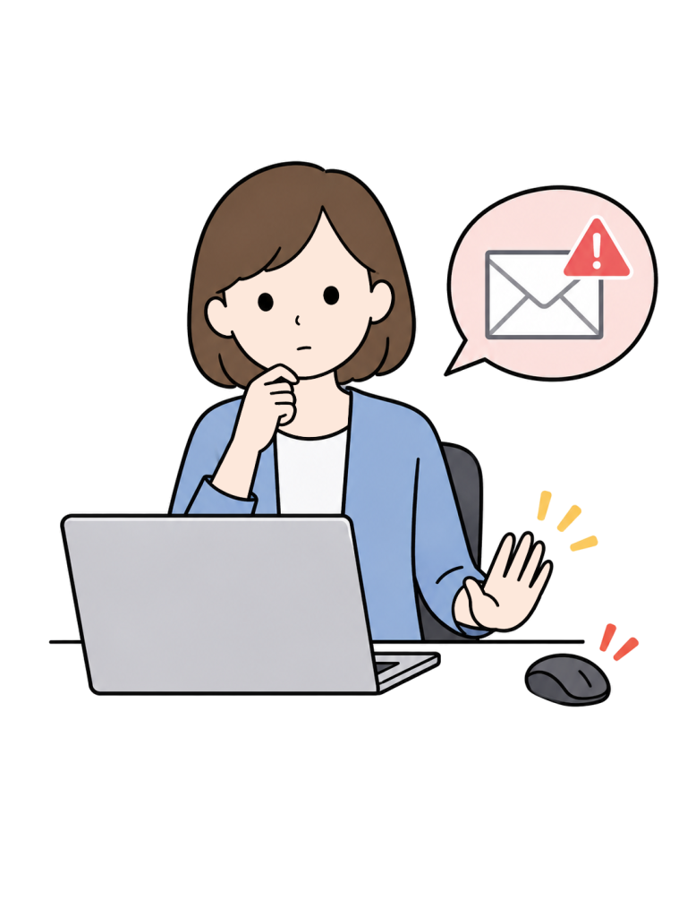 Employee wary of a suspicious email