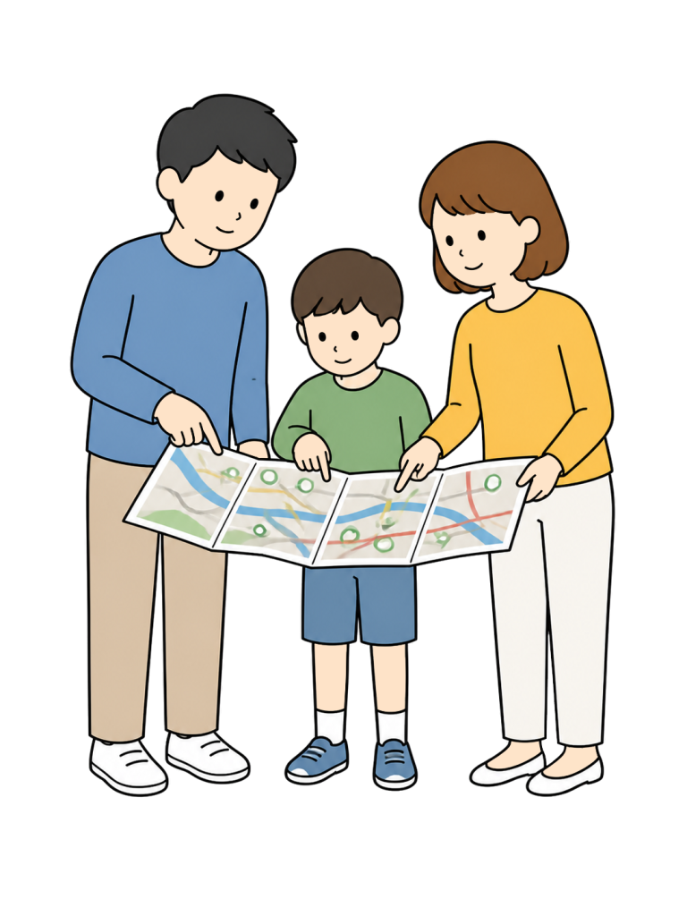 Family checking hazard map