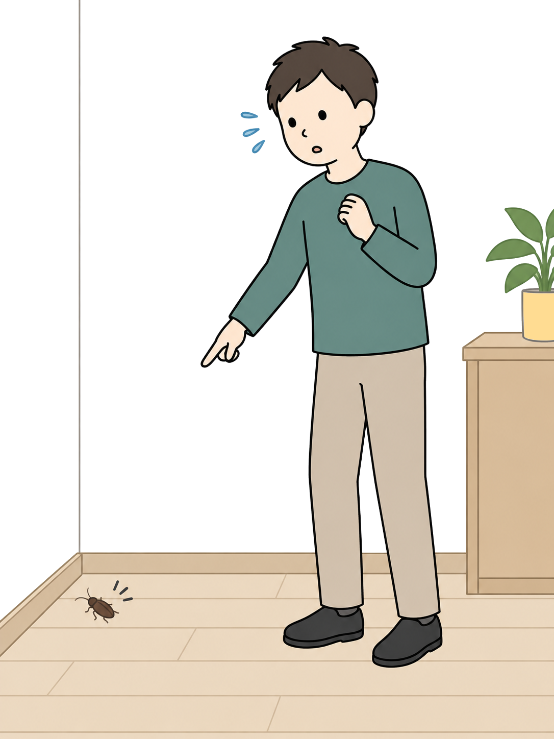 YURUNDO illustration: Finding a Household Pest