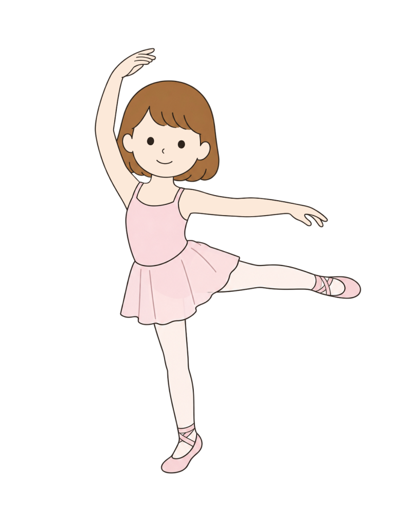 Girl performing ballet