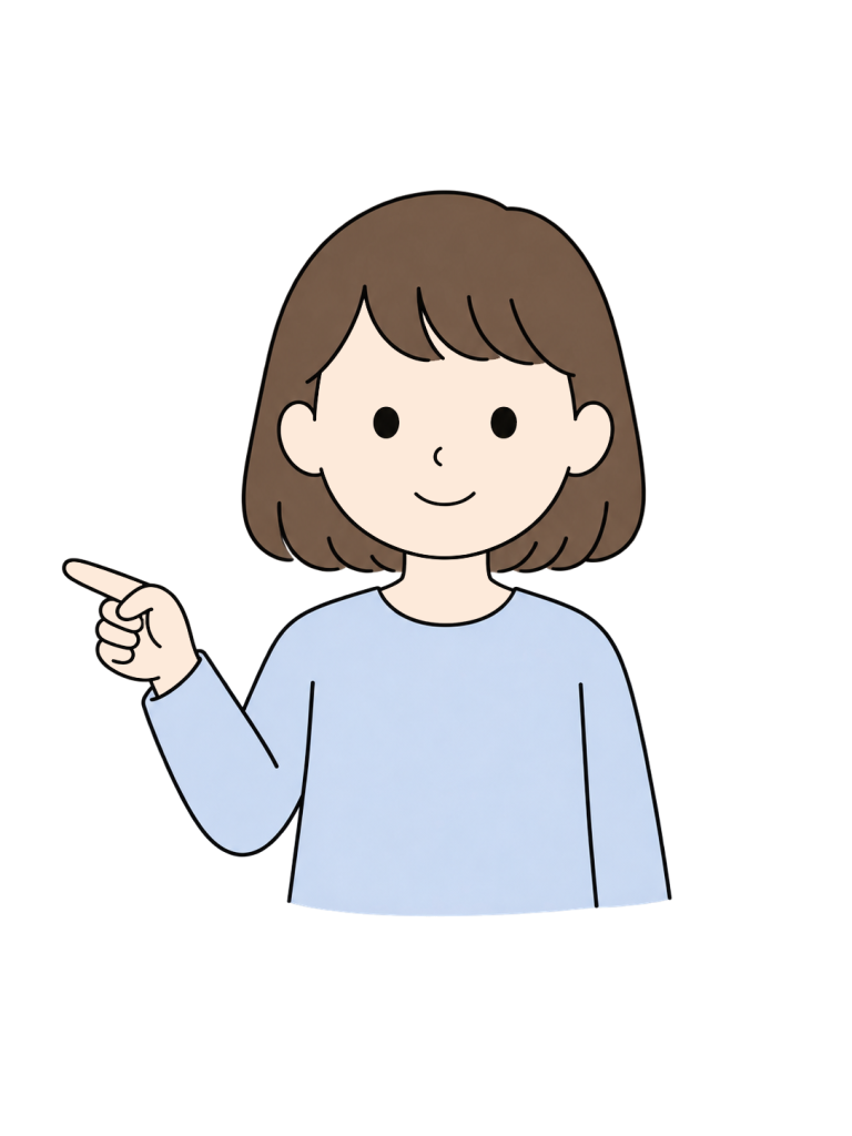 Girl pointing