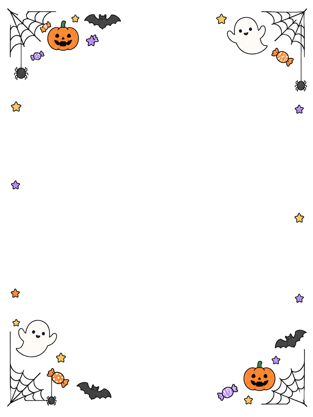 YURUNDO illustration: Halloween Decorative Frame