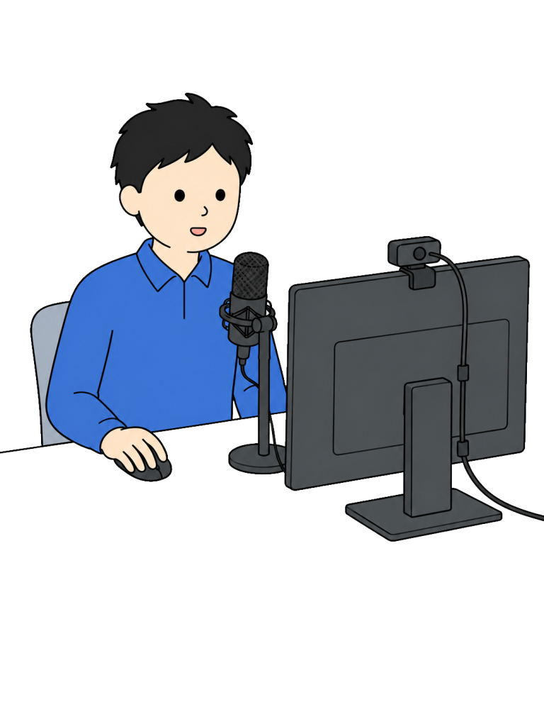 Man live streaming