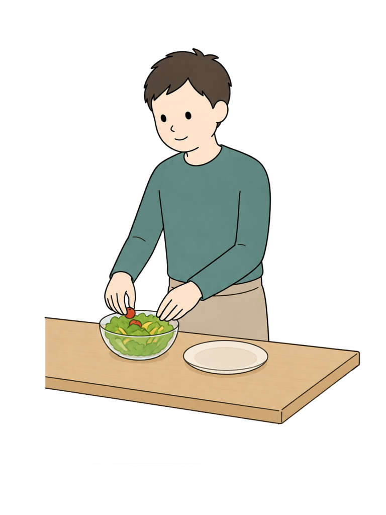 Man preparing a meal