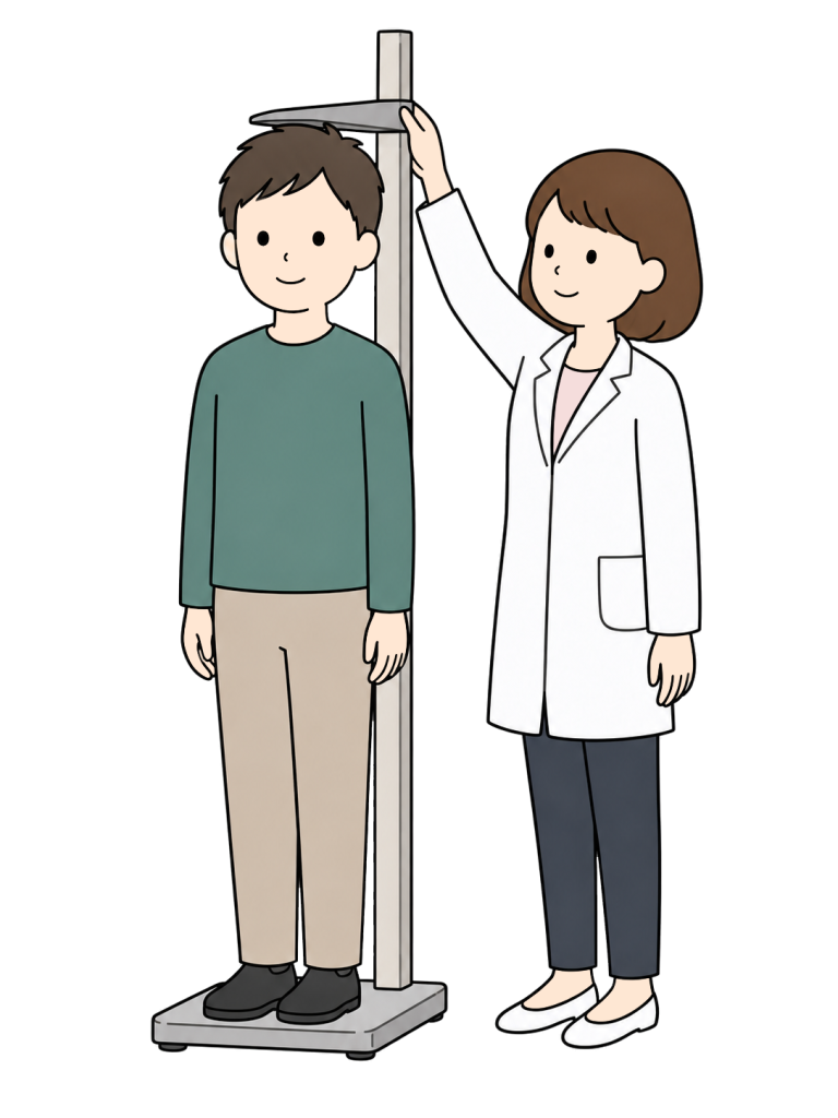 Man receiving a health checkup