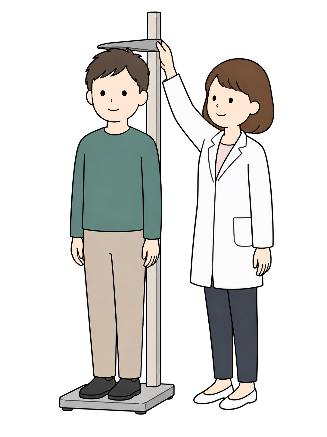 YURUNDO illustration: Man Receiving a Health Checkup