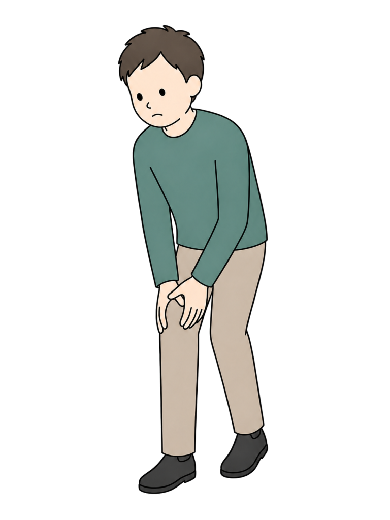 Man with knee pain