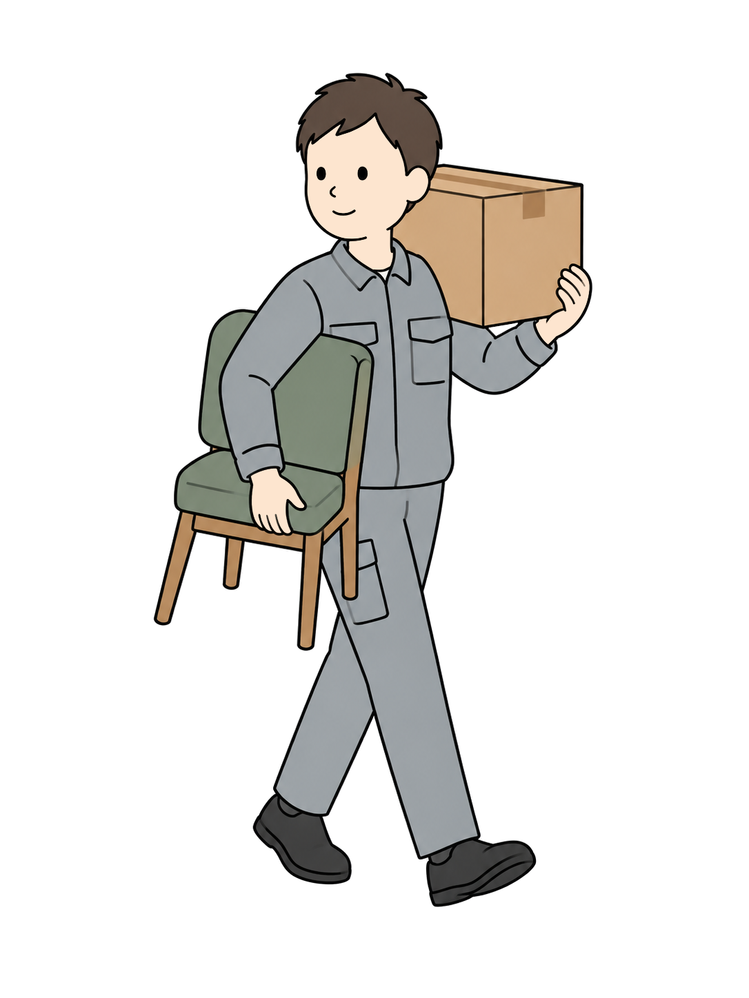 YURUNDO illustration: Moving Company Worker