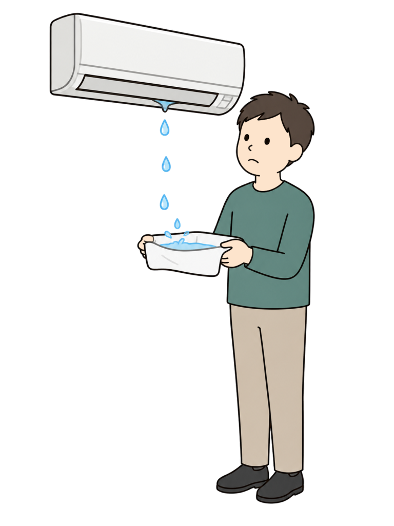 Noticing a leaking air conditioner