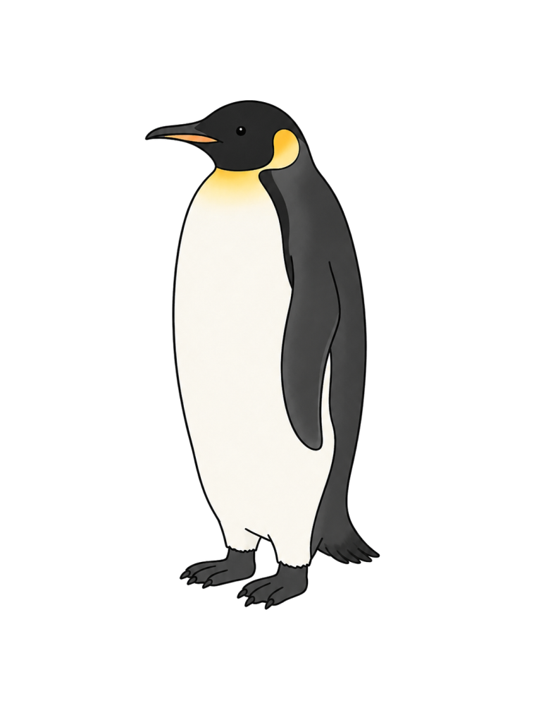 ペンギンの全身イラスト