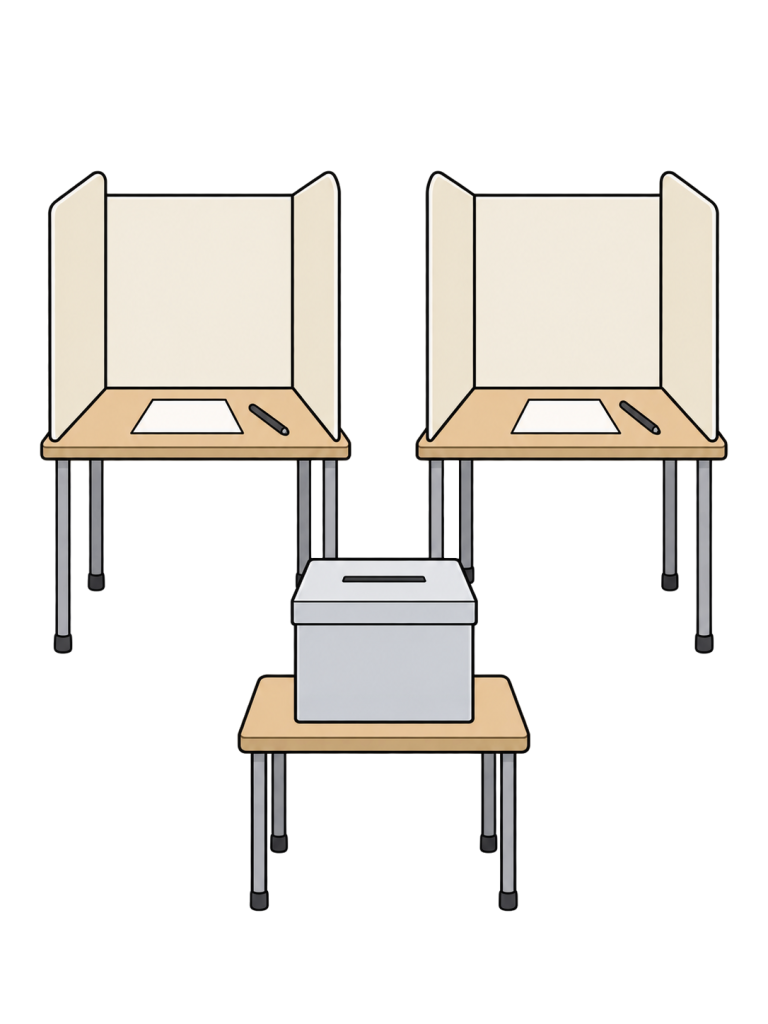Polling place and voting booths