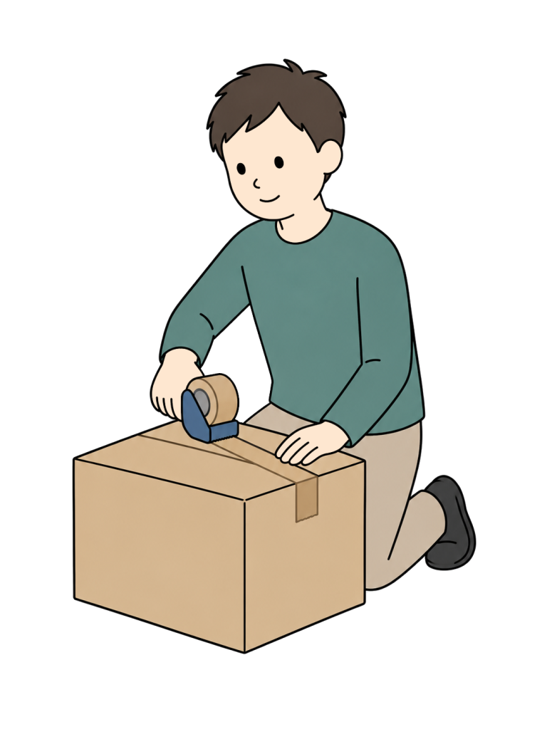 Sealing moving boxes