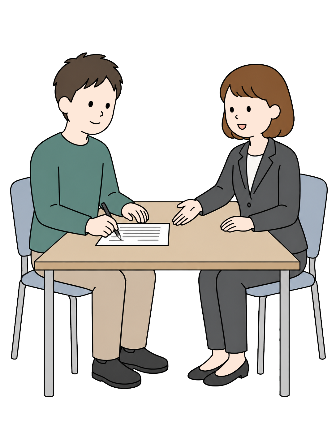 YURUNDO illustration: Signing a Rental Agreement