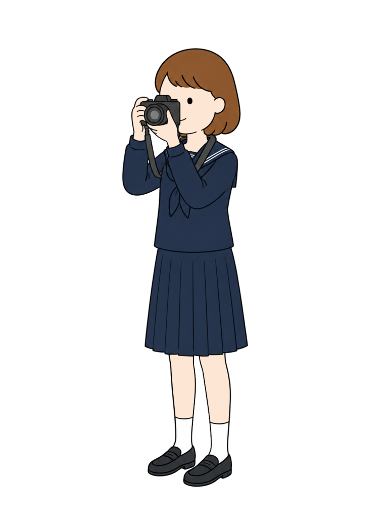 Taking photos in photography club