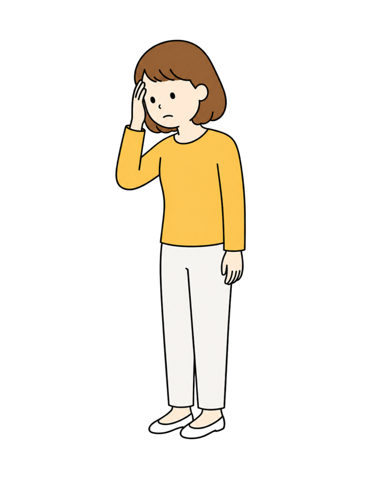 Woman with a headache