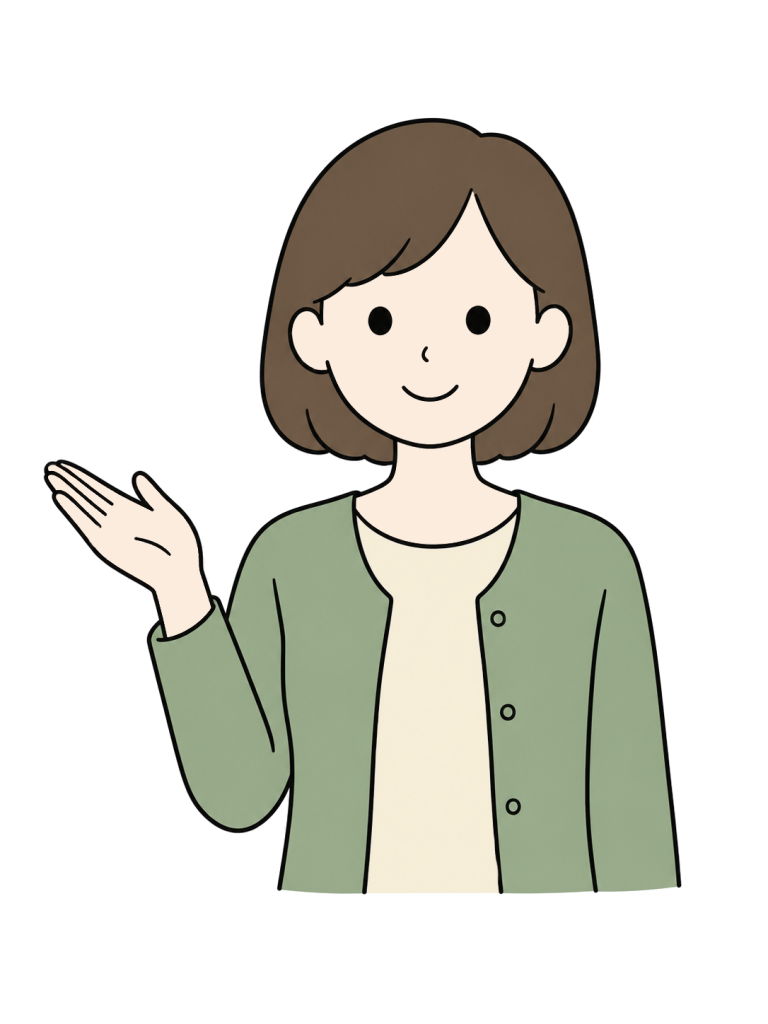 Young woman explaining