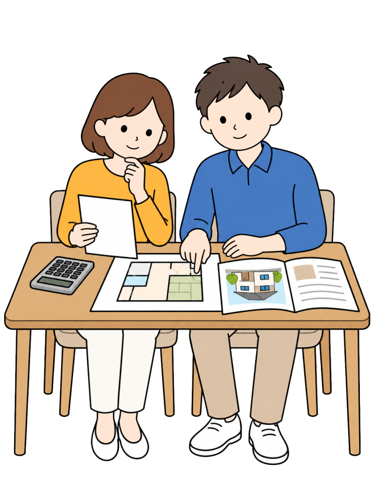 Couple planning funds for a home purchase