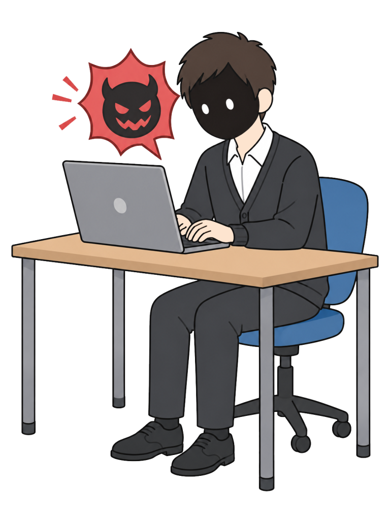 Person attempting unauthorized computer access