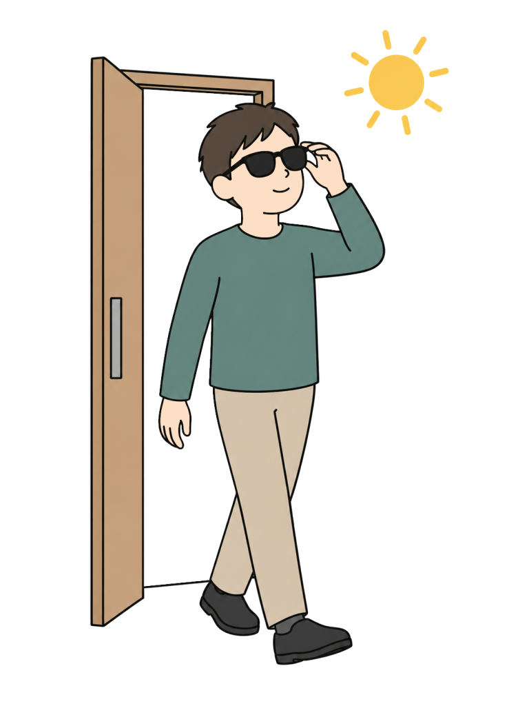 Person wearing sunglasses outdoors