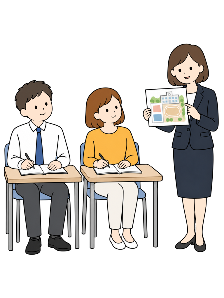 Teachers attending in school training